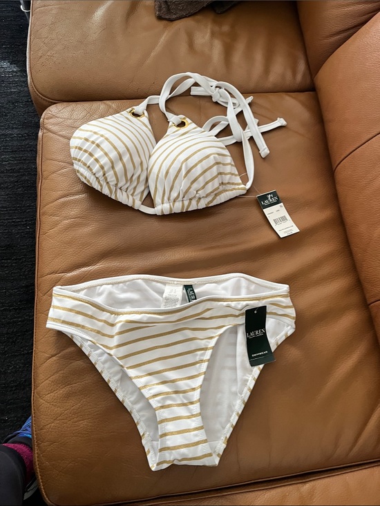 Ralph Lauren Other - Ralph Lauren (8) bikini with golden stripes